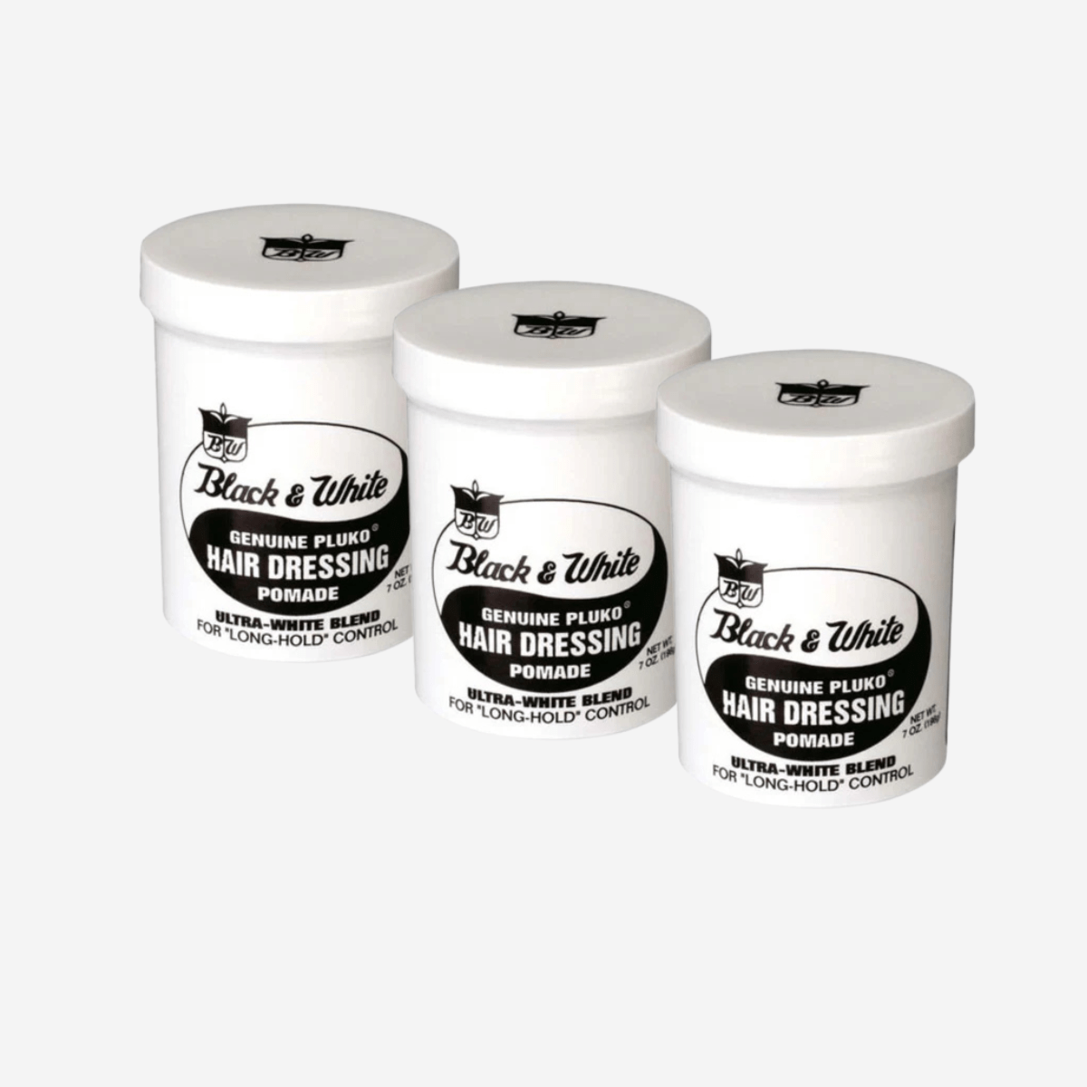 Black & White Genuine Pluko Hair Dressing Pomade 200g CosFair GmbH Black & White Genuine Pluko Hair Dressing Pomade 200g CosFair GmbH