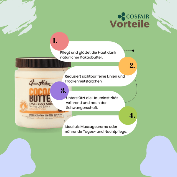 3X Queen Helene Cocoa Butter Face Body Creme 425g - CosFair GmbH