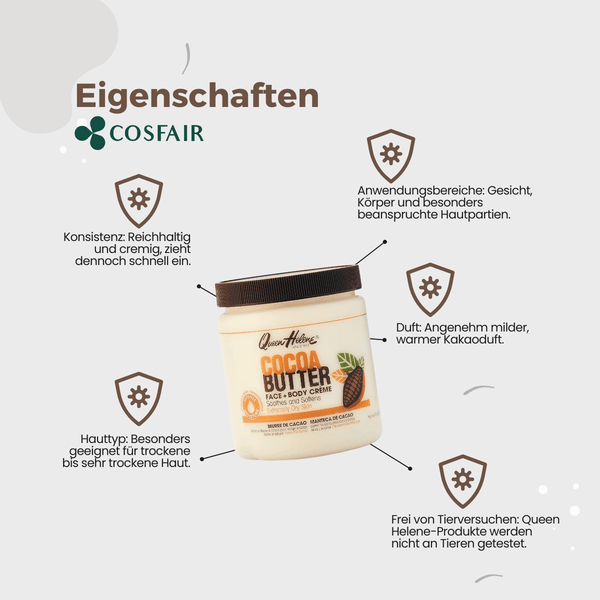 3X Queen Helene Cocoa Butter Face Body Creme 425g - CosFair GmbH