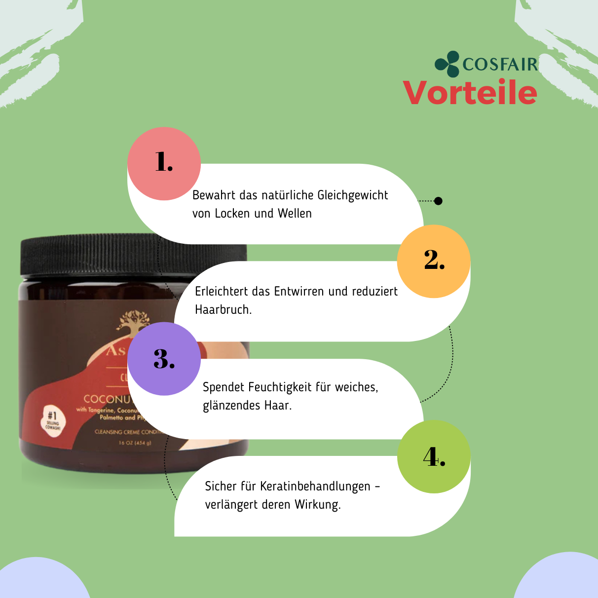 As I Am Classic Coconut Cowash 454g_Vorteile