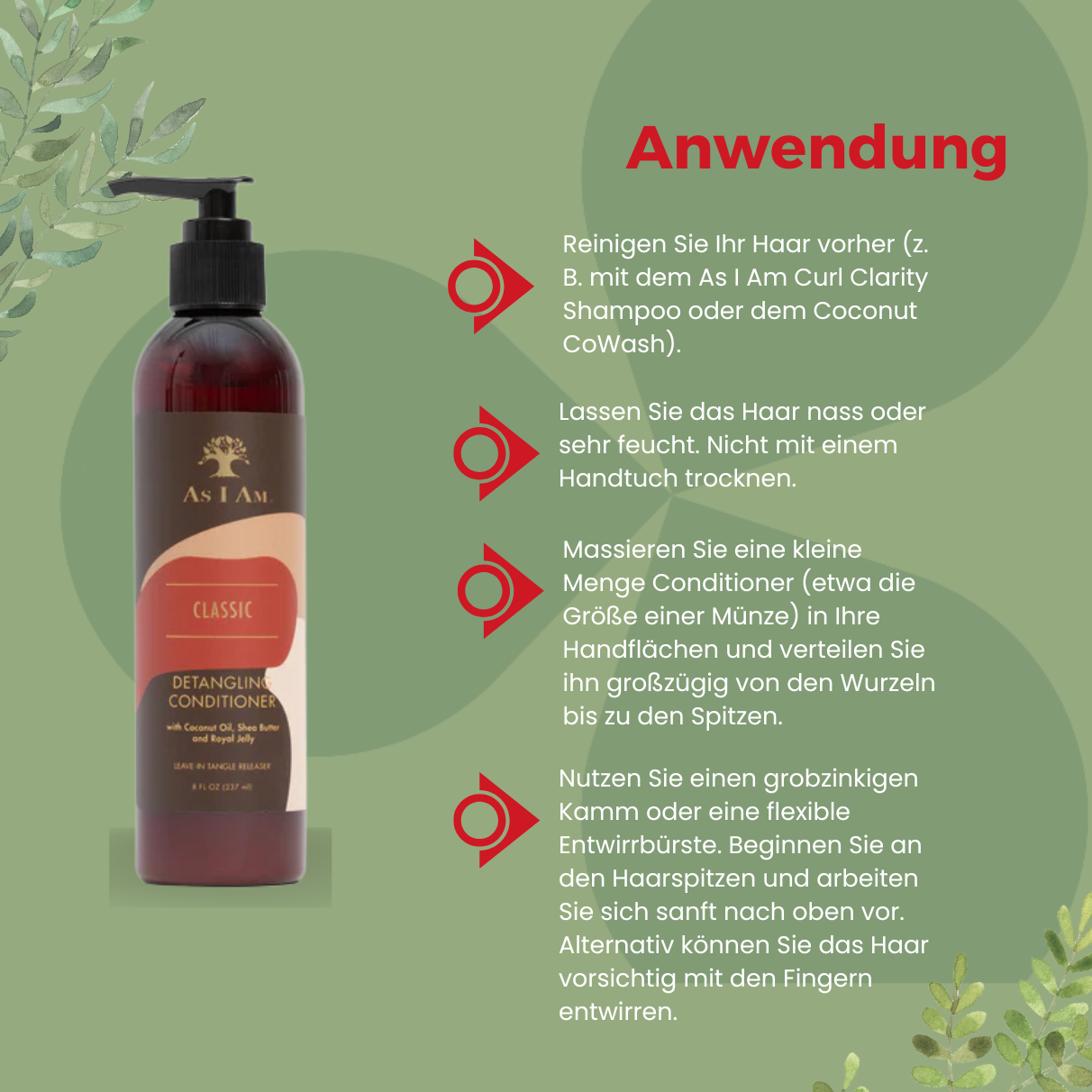 As I Am Classic Detangling Conditioner 237ml_Anwendung