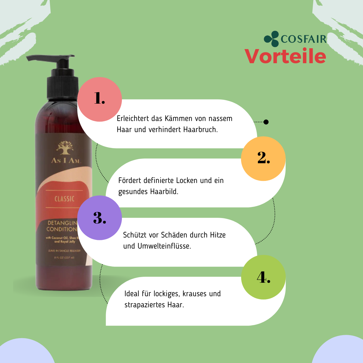 As I Am Classic Detangling Conditioner 237ml_Vorteile