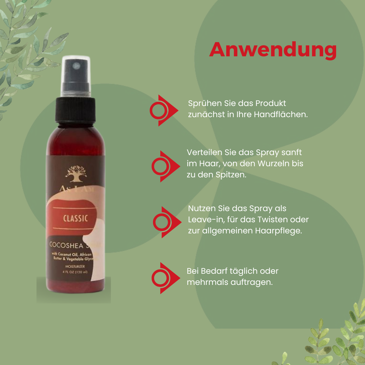 As I Am Cocoshea Spray Moisturizer 20ml_Anwendung