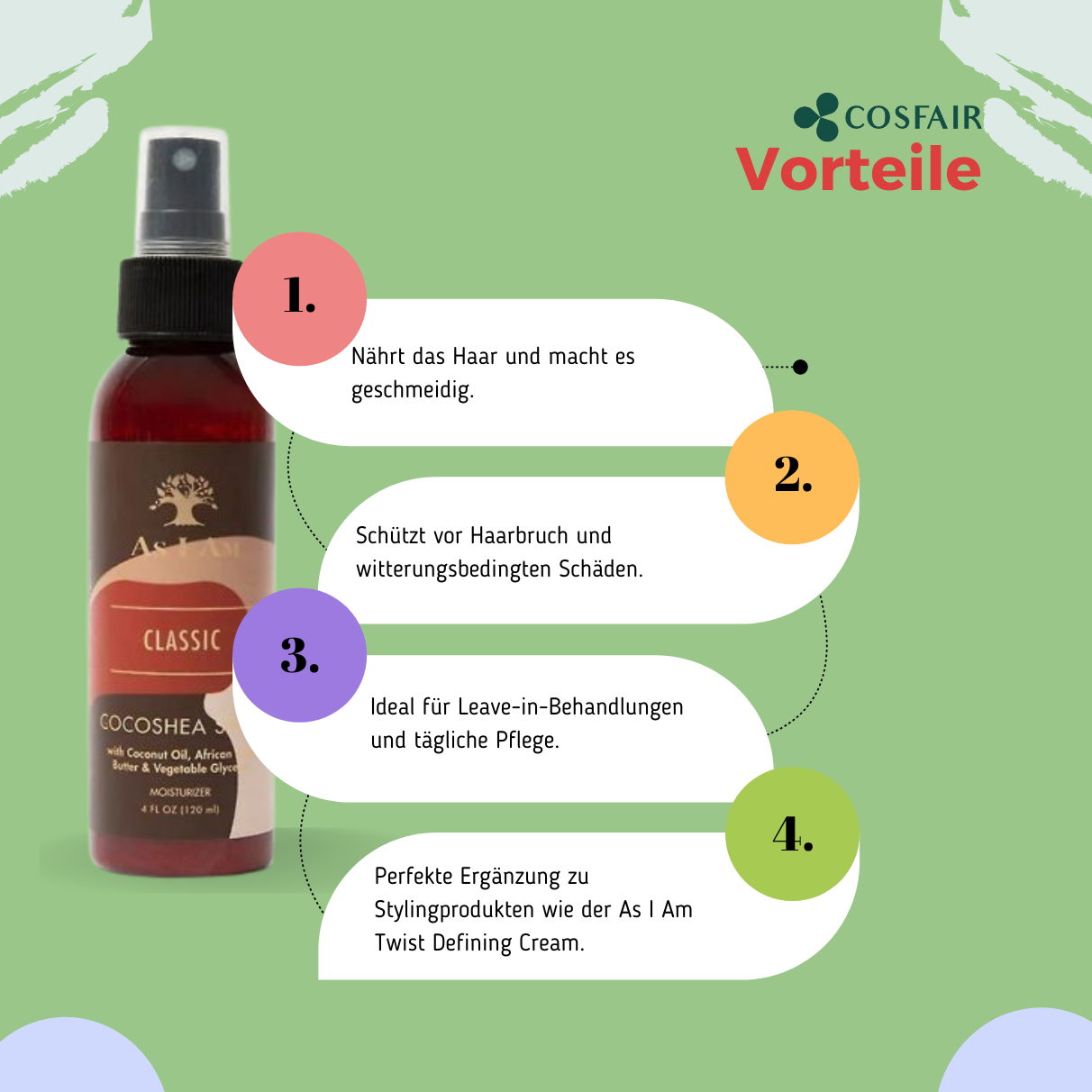 As I Am Cocoshea Spray Moisturizer 20ml_Vorteile