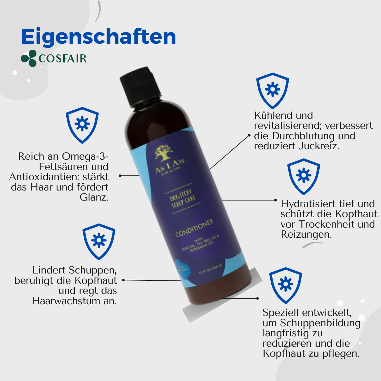 As I Am Dry & Itchy Scalp Care Dandruff Conditioner 355ml_Eigenschaften