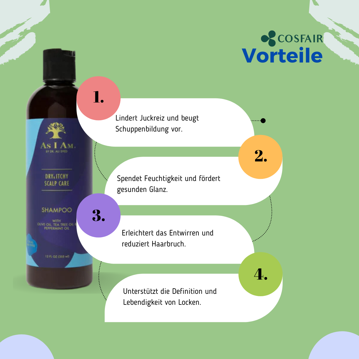 As I Am Dry & Itchy Scalp Care Dandruff Conditioner 355ml_Vorteile