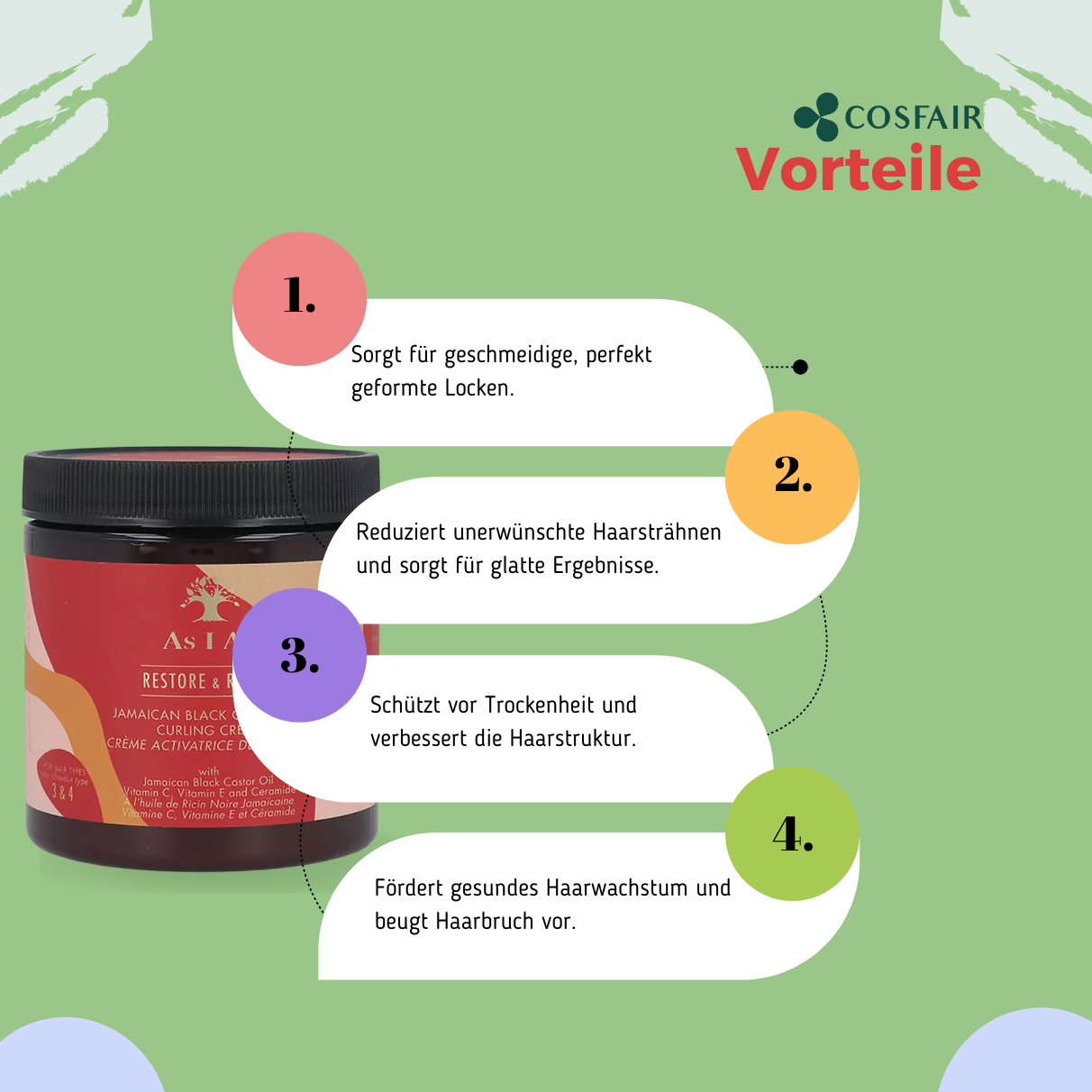 As I Am Jamaican Black Castor Oil Curling Crème 227g_Vorteile