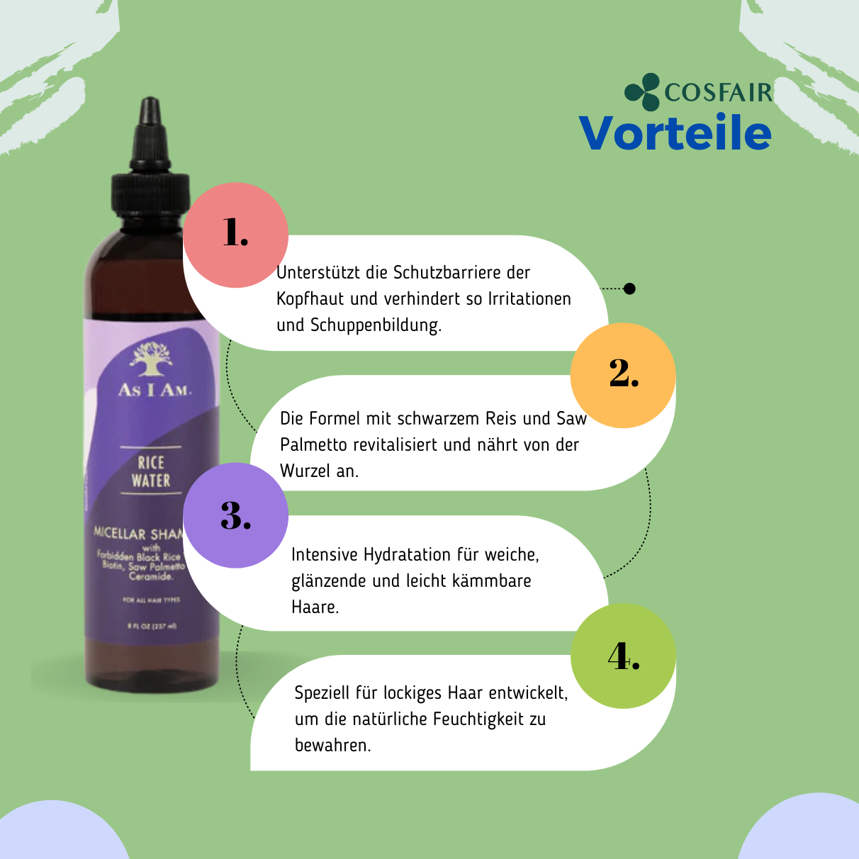 As I Am Rice Water Micellar Shampoo 237ml_Vorteile