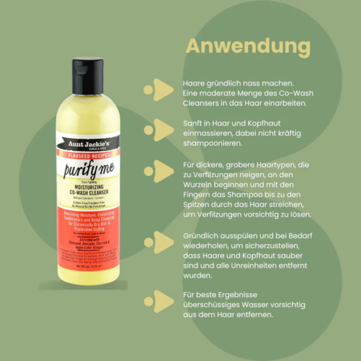 Aunt Jackie's Flaxseed Recipes Purify Me Moisturizing Co-Wash Cleanser