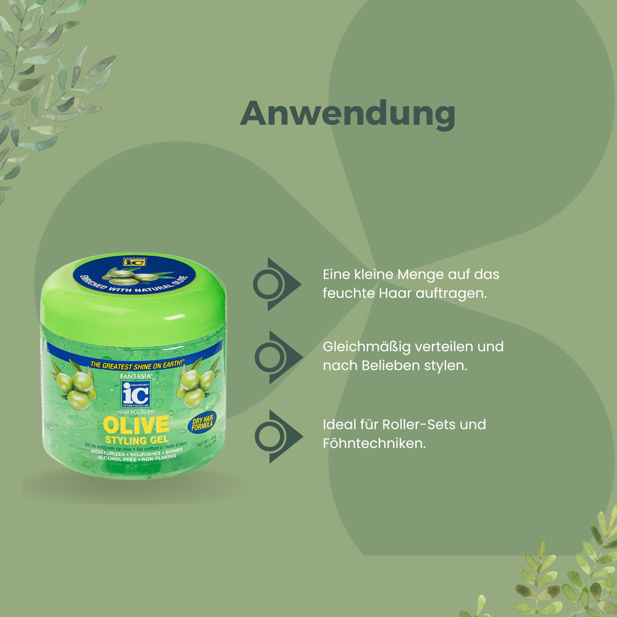 Fantasia IC Hair Polisher Olive Styling Gel