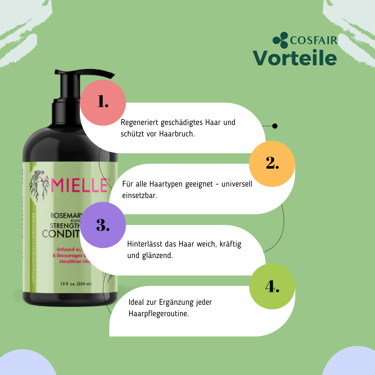 Mielle Rosemary Mint Strengthening Conditioner 355ml_Vorteile