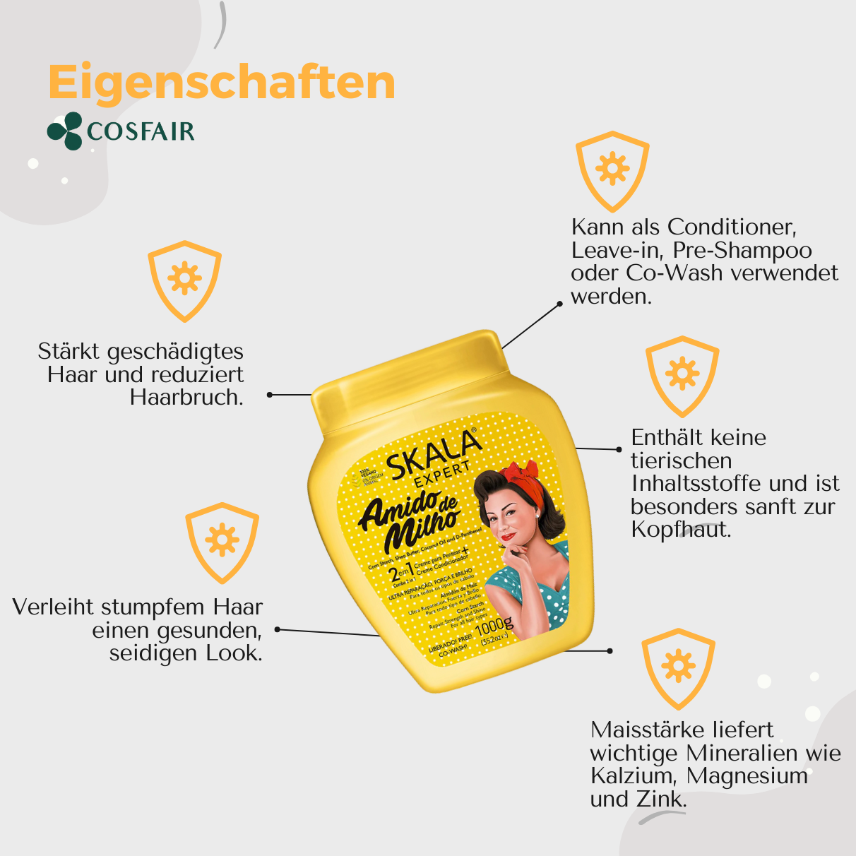 SKALA Expert Amido de Milho 2 in 1 Hair Cream 1000g_Eigenschaften