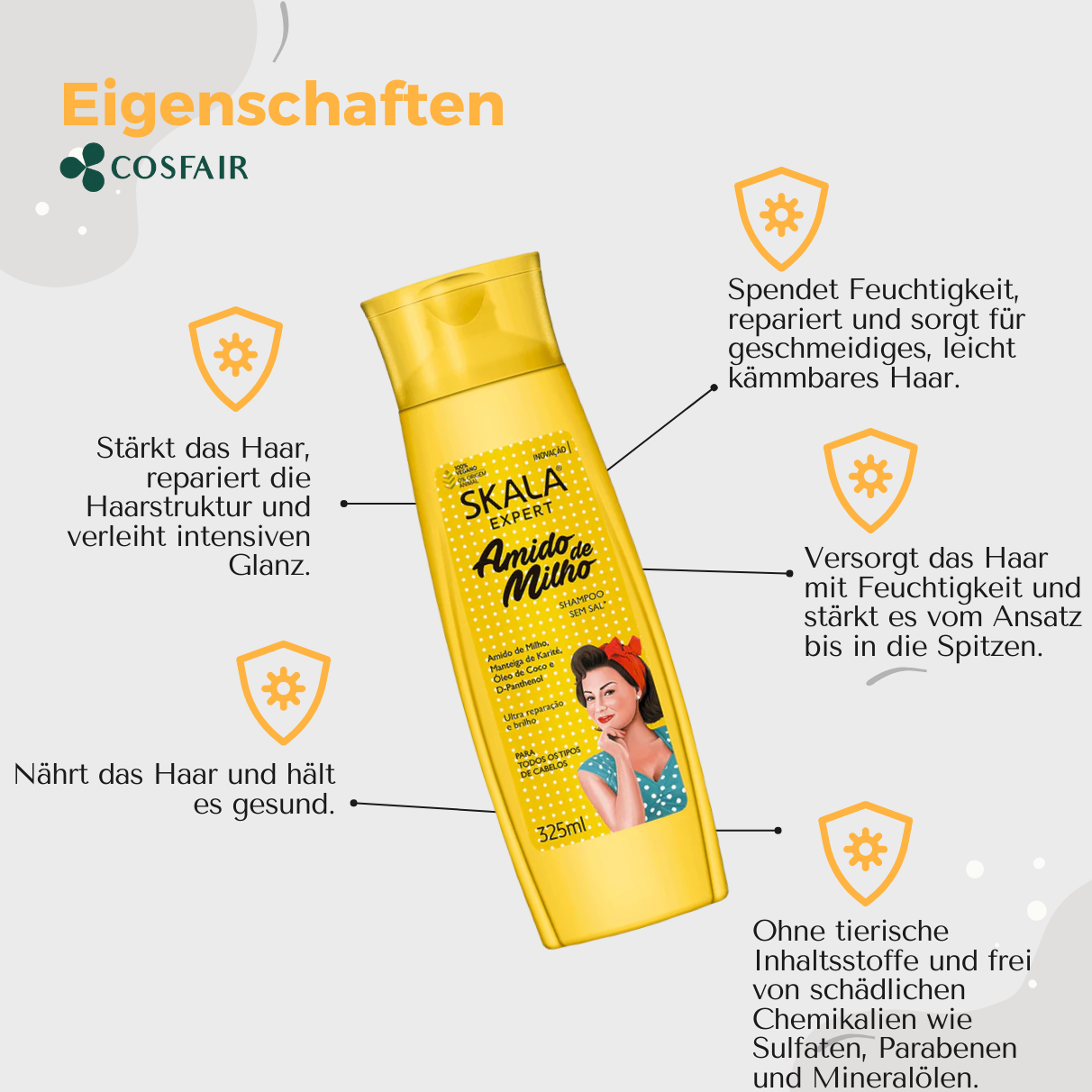 SKALA Expert Amido de Milho Shampoo 325ml_Eigenschaften