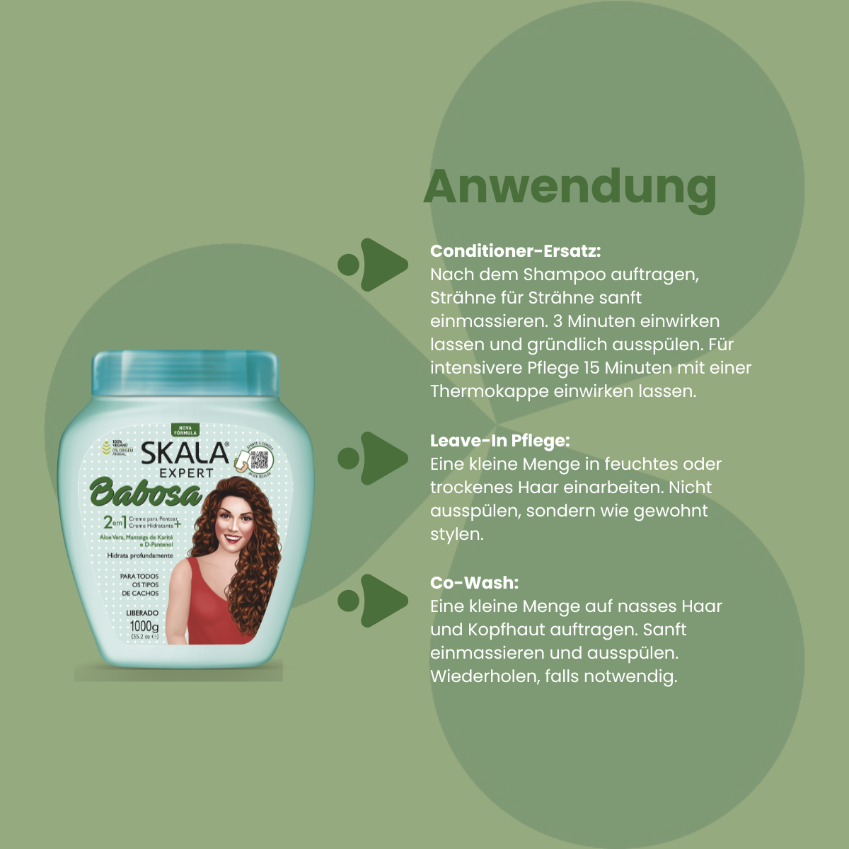 SKALA Expert Babosa 2 in 1 Hair Cream 1000g_Anwendung