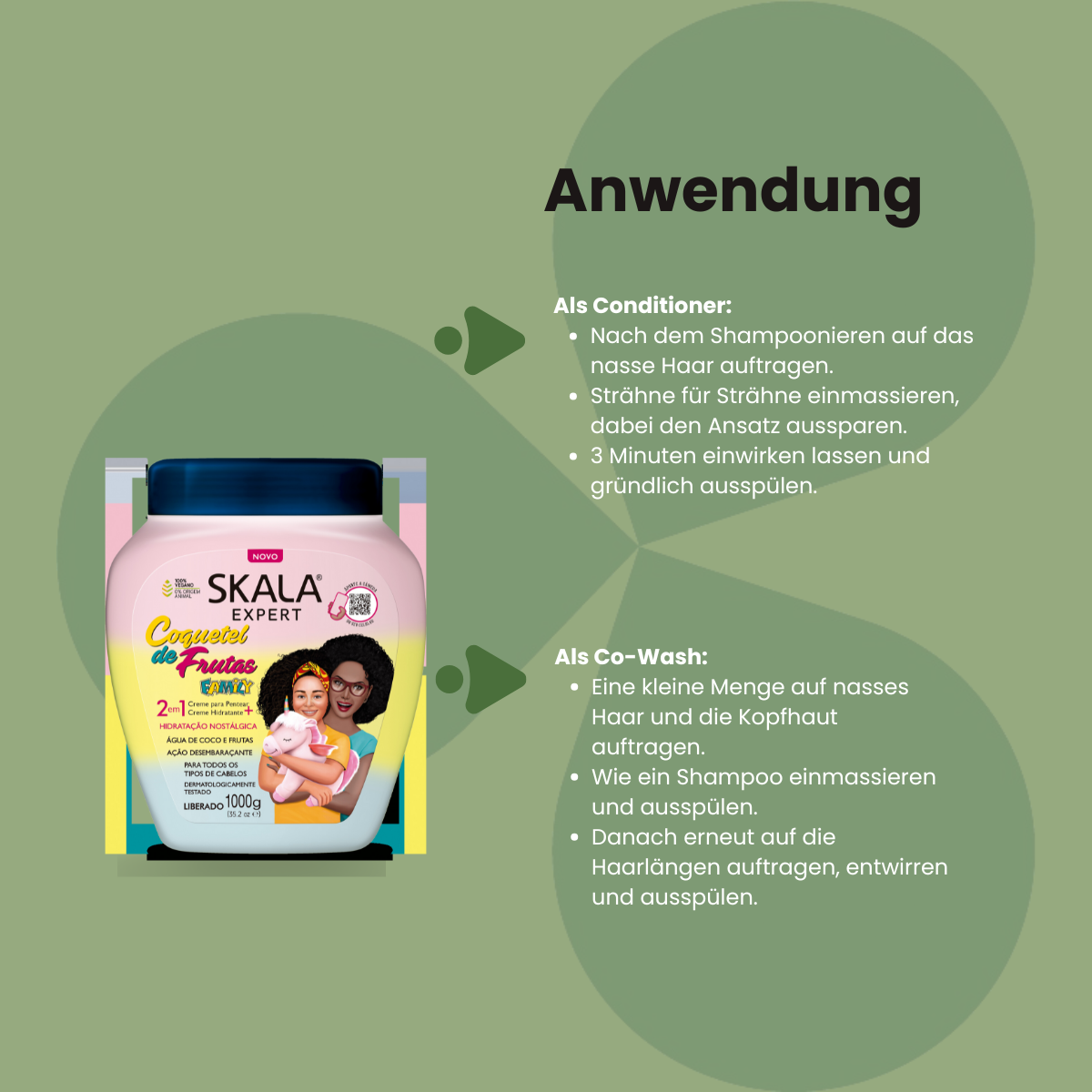 SKALA Expert Coquetel de Frutas Family Hair Cream 1000g_Anwendung