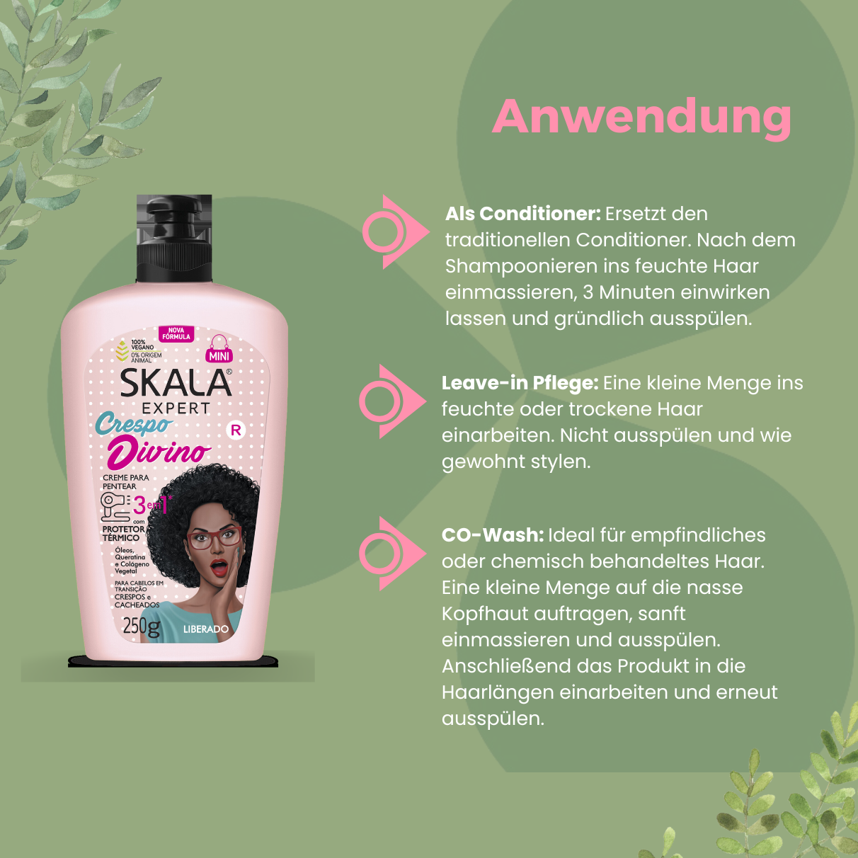 SKALA Expert Crespo Divino 3 in 1 Leave-in Conditioner 250g_Anwendung