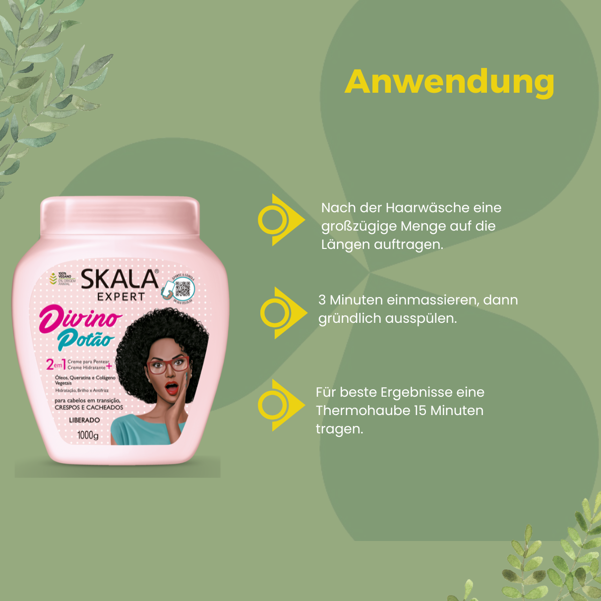 SKALA Expert Divino Potão 2 in 1 Hair Cream 1000g_Anwendung