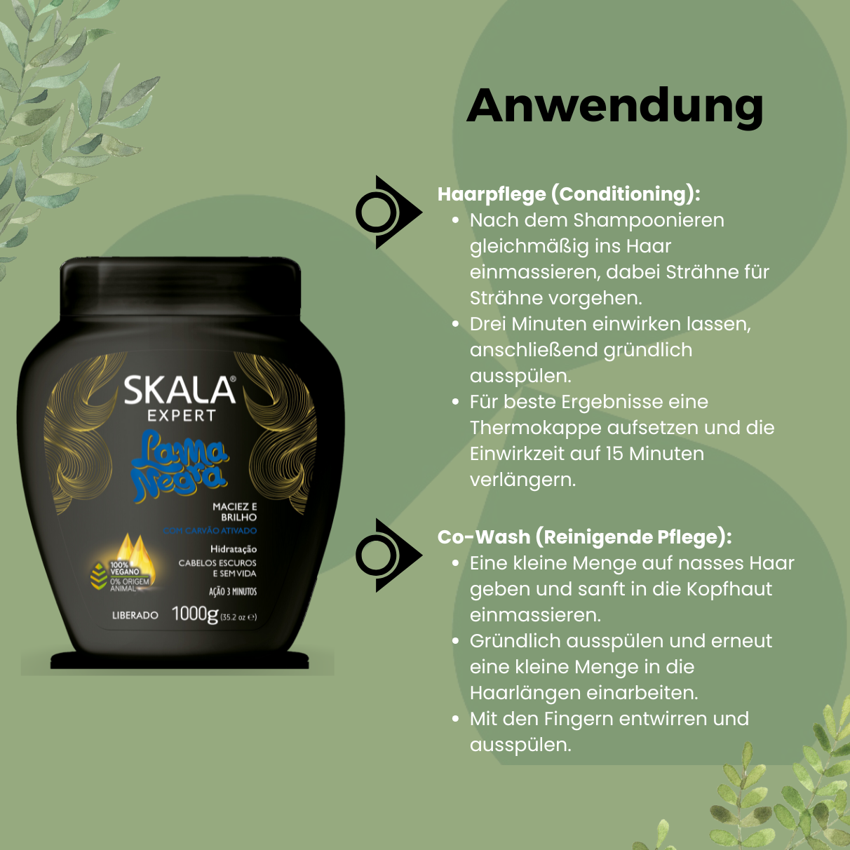 SKALA Expert Lama Negra 2 in 1 Hair Cream 1000g_Anwendung