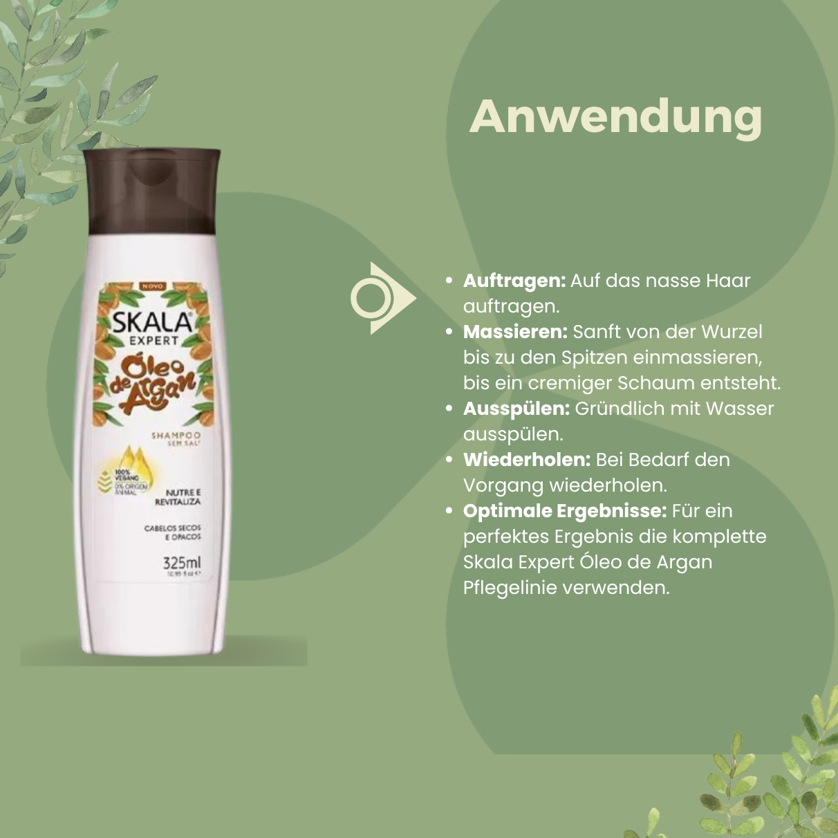 SKALA Expert Óleo de Argan Shampoo 325ml_Anwendung