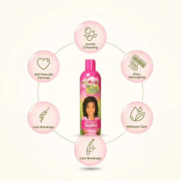 African Pride Dream Kids Olive Miracle Detangling Moisturizing Shampoo - CosFair GmbH