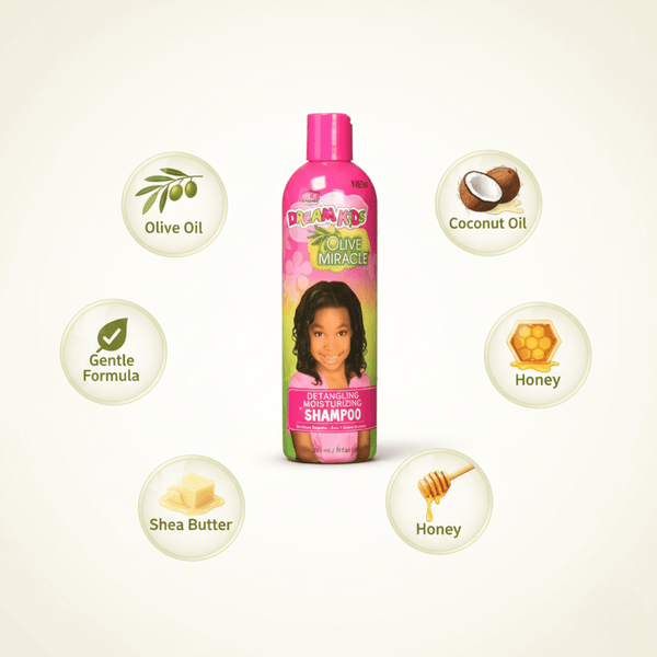 African Pride Dream Kids Olive Miracle Detangling Moisturizing Shampoo - CosFair GmbH