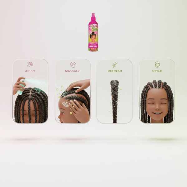African Pride Dream Kids Olive Miracle Soothing Moisturizing Braid Spray - CosFair GmbH