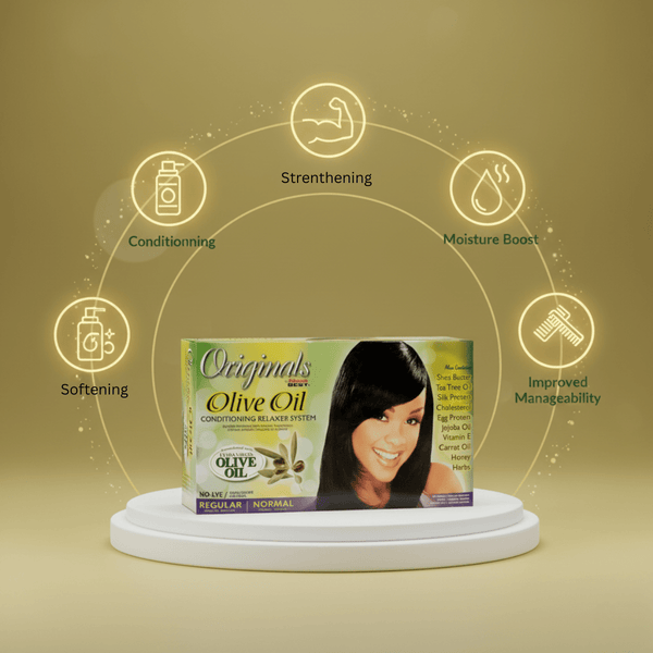 African Pride Olive Miracle Deep Conditioning Relaxer - REGULAR Value Pack - CosFair GmbH
