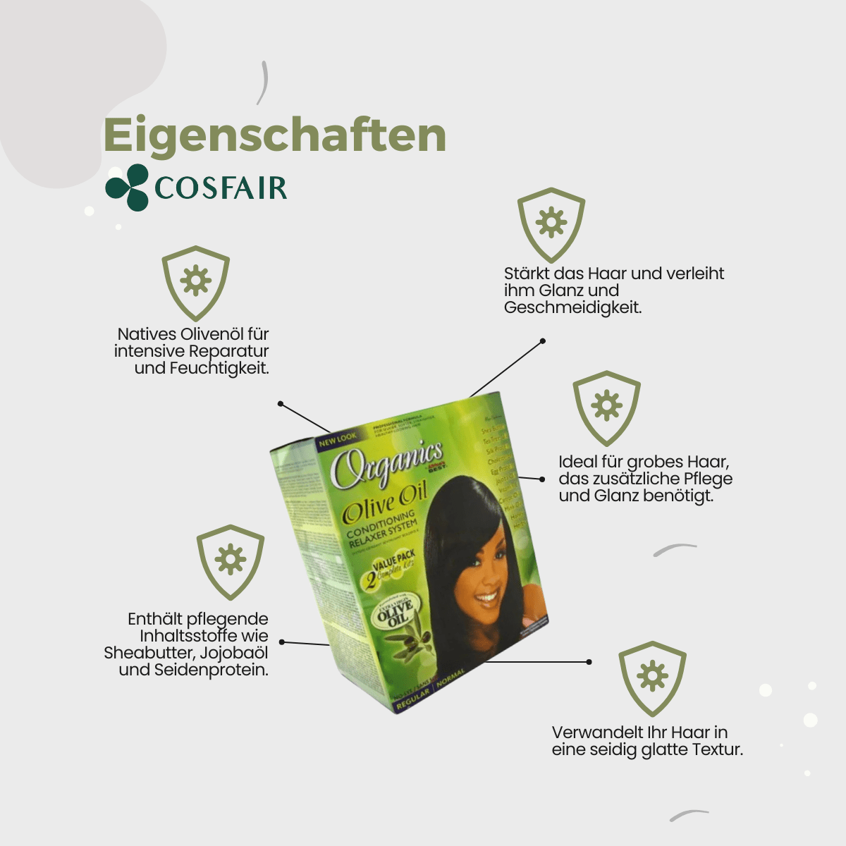 Africa’s Best Organics Olive Oil Conditioning Relaxer Regular Value Pack - CosFair GmbH