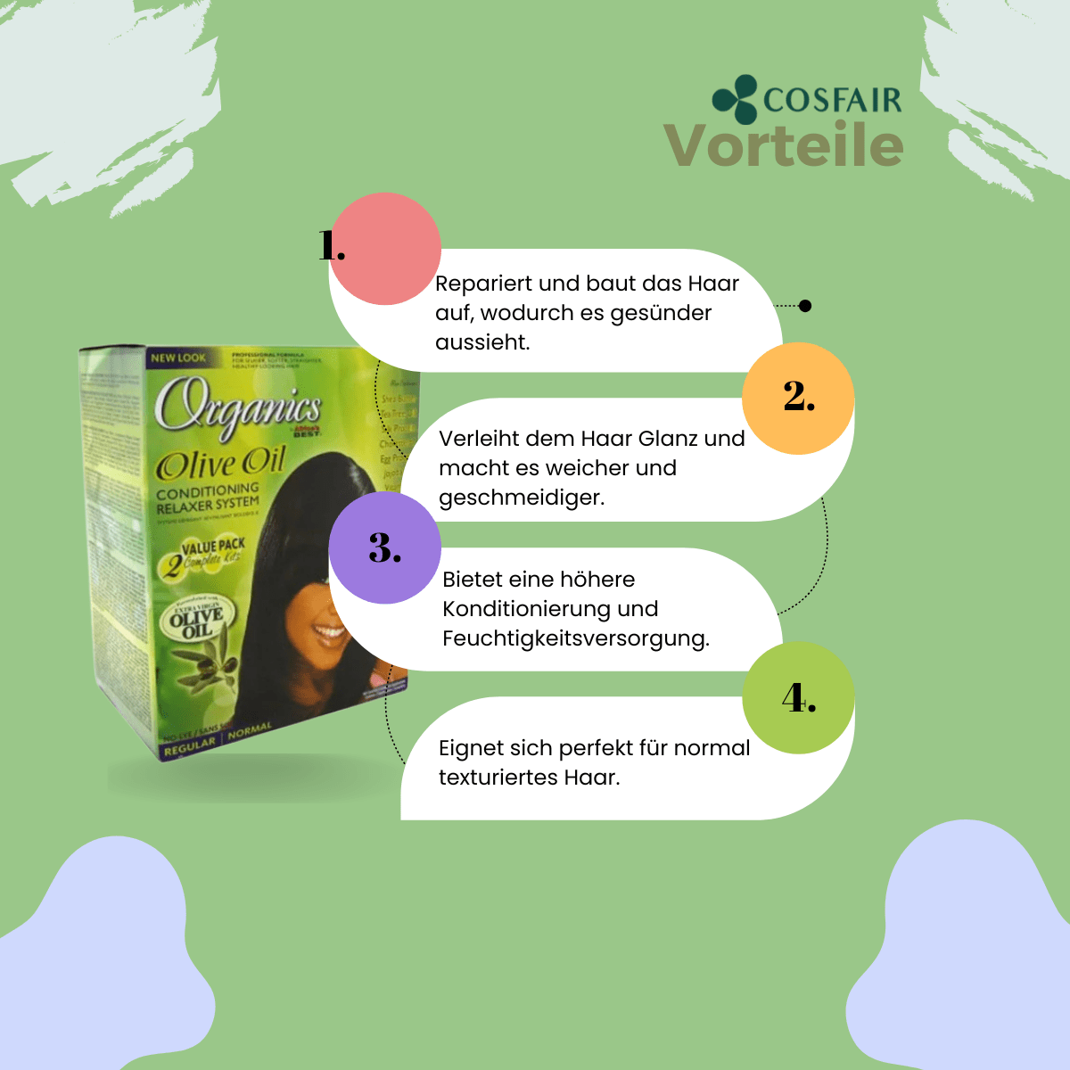 Africa’s Best Organics Olive Oil Conditioning Relaxer Regular Value Pack - CosFair GmbH
