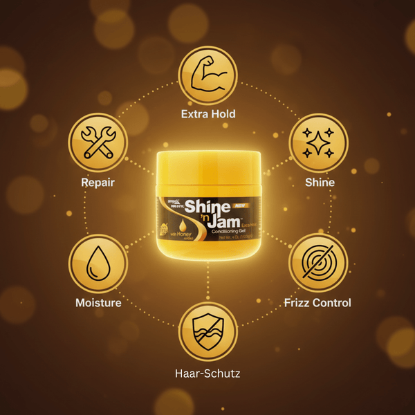 Ampro Shine 'n Jam Conditioning Gel Extra Hold 227g - CosFair GmbH