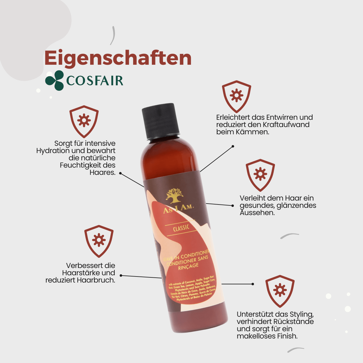 As I Am Classic Leave - In Conditioner 237ml - CosFair GmbH