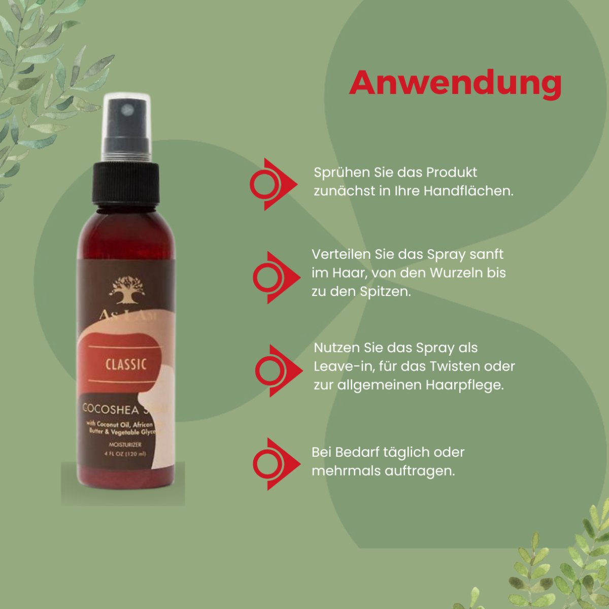As I Am Cocoshea Spray Moisturizer 20ml - CosFair GmbH