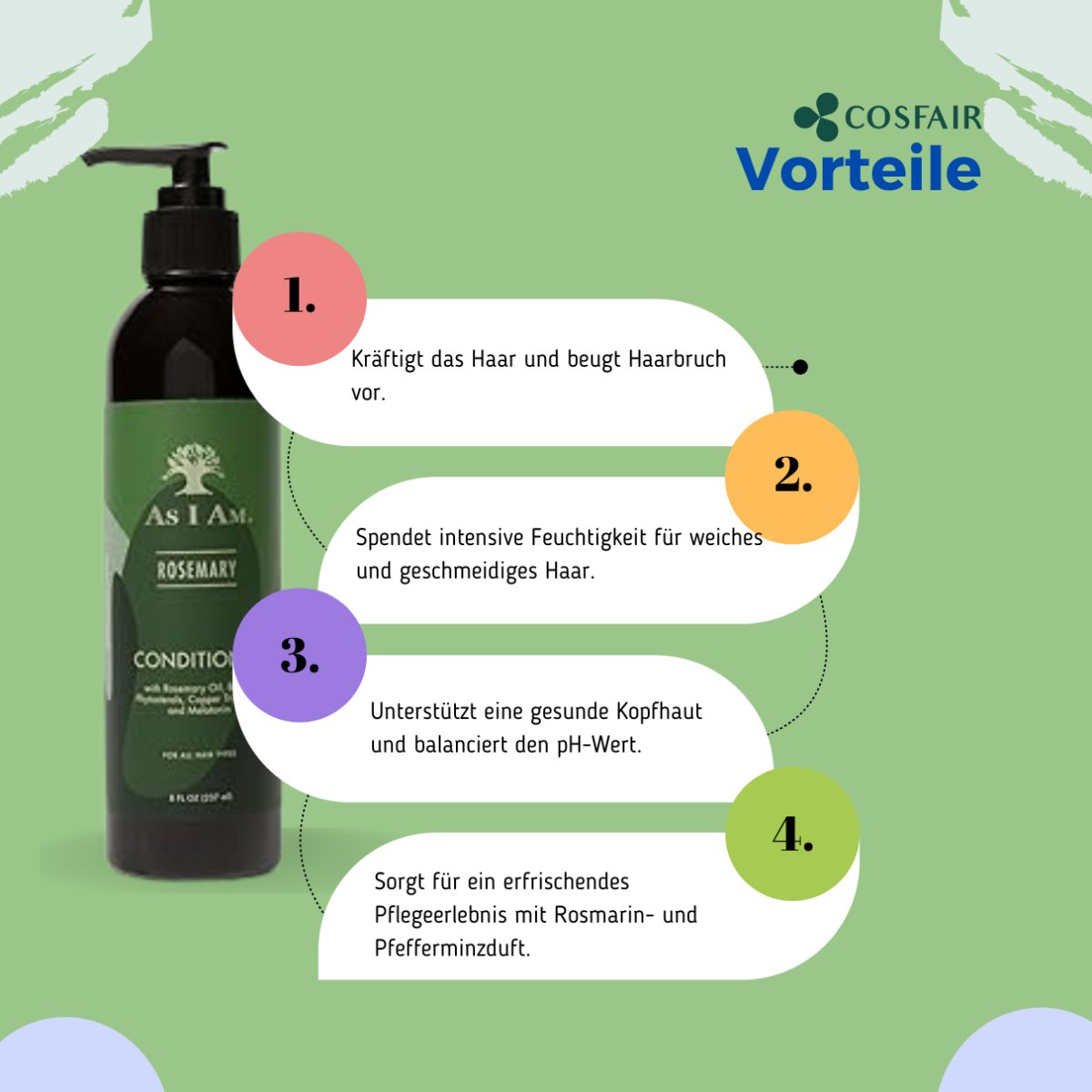 As I Am Rosemary Conditioner 237ml - CosFair GmbH