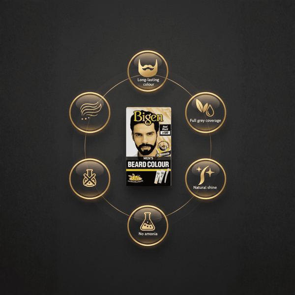 Bigen Men's Beard Colour B100 - Real Black - CosFair GmbH