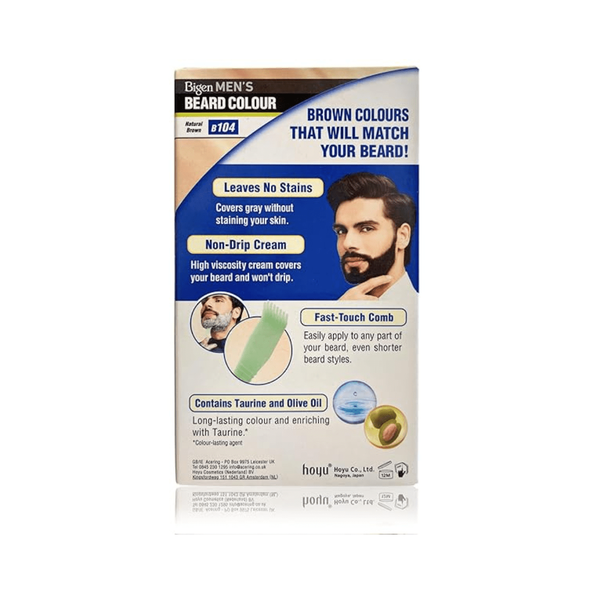 Bigen Men's Beard Colour B104 Natural Brown - CosFair GmbH