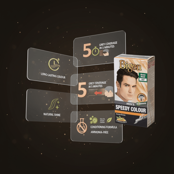 Bigen Men's Speedy Farbe 102 Brown Black - CosFair GmbH