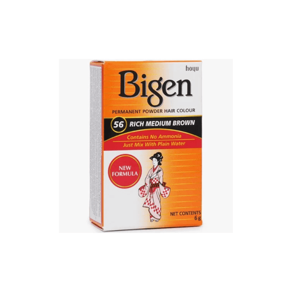 Bigen Permanent Powder Hair Colour 56 - Rich Medium Brown - CosFair GmbH