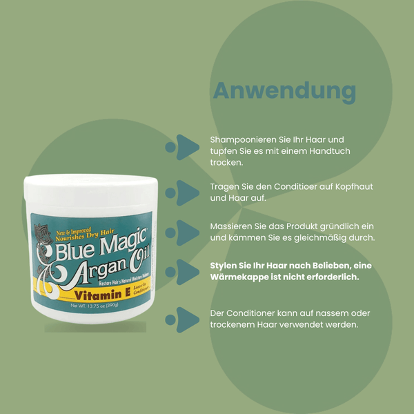 Blue Magic Argan Oil Vitamin - E Leave - in Conditioner 340g - CosFair GmbH