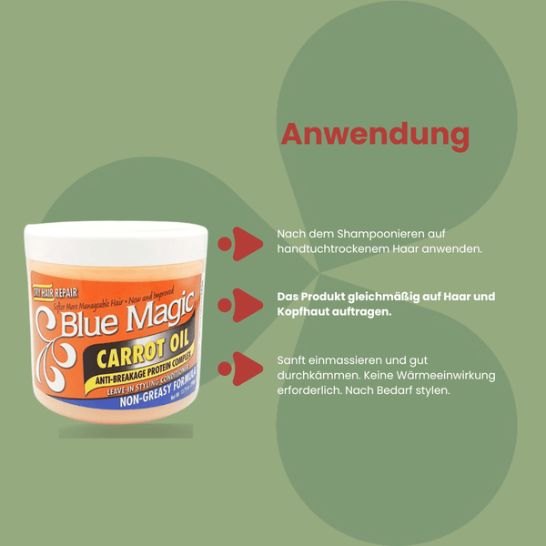 Blue Magic Carrot Oil Anti Breakage Leave - in Conditioner 340g - CosFair GmbH