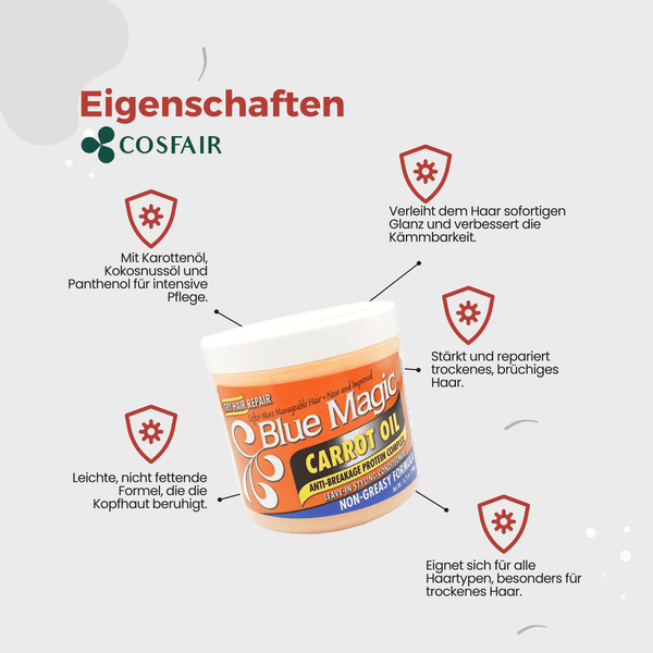 Blue Magic Carrot Oil Anti Breakage Leave - in Conditioner 340g - CosFair GmbH