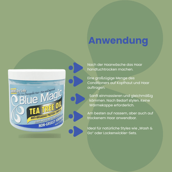 Blue Magic Tea Tree Oil Leave - in Styling Conditioner 340g - CosFair GmbH