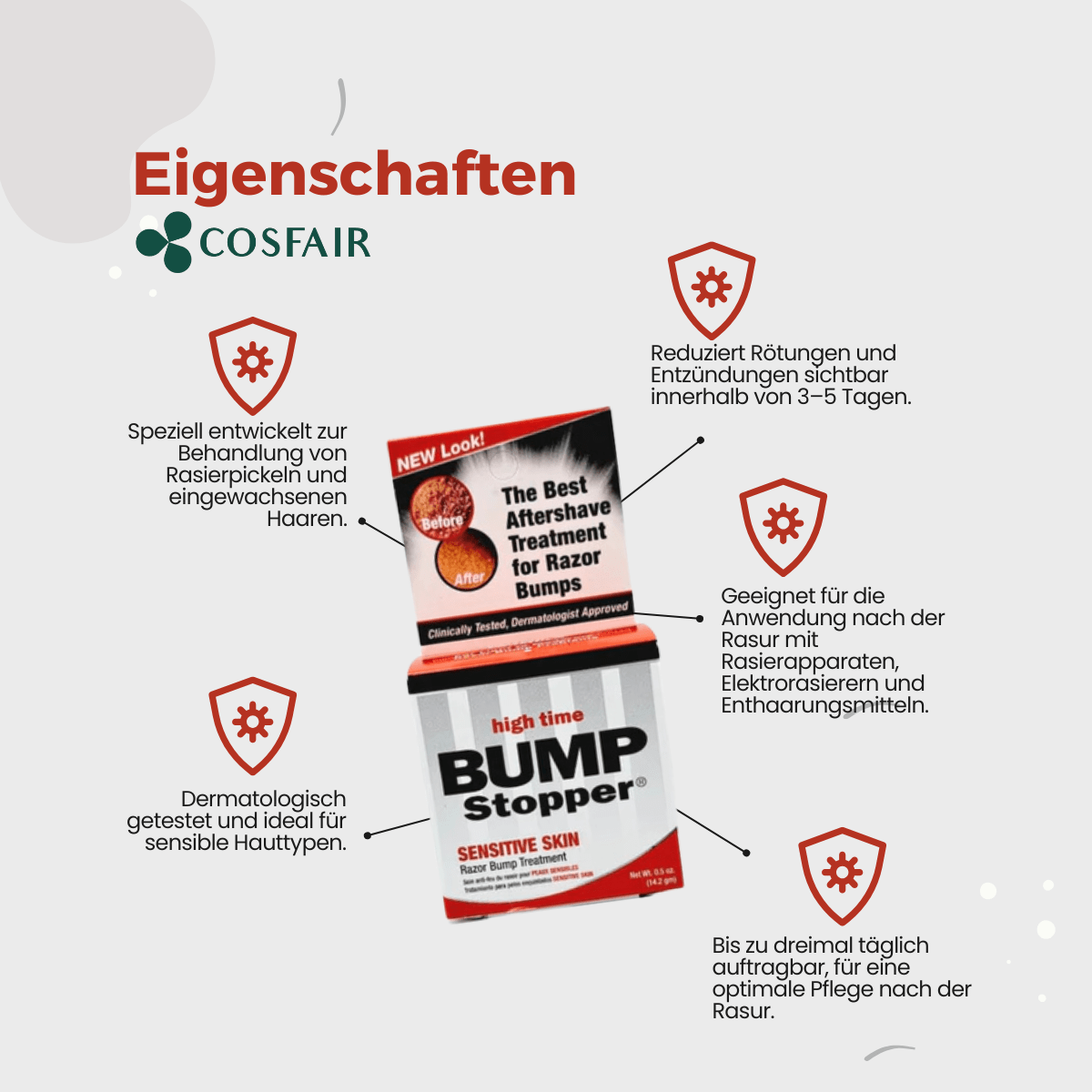 Bump Stopper Sensitive Skin 14g - CosFair GmbH