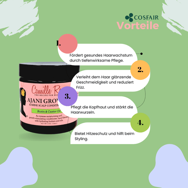 Camille Rose Ajani Growth Shine Scalp Conditioner 120ml - CosFair GmbH