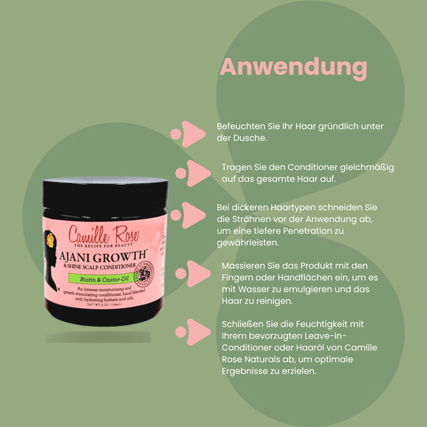 Camille Rose Ajani Growth Shine Scalp Conditioner 120ml - CosFair GmbH