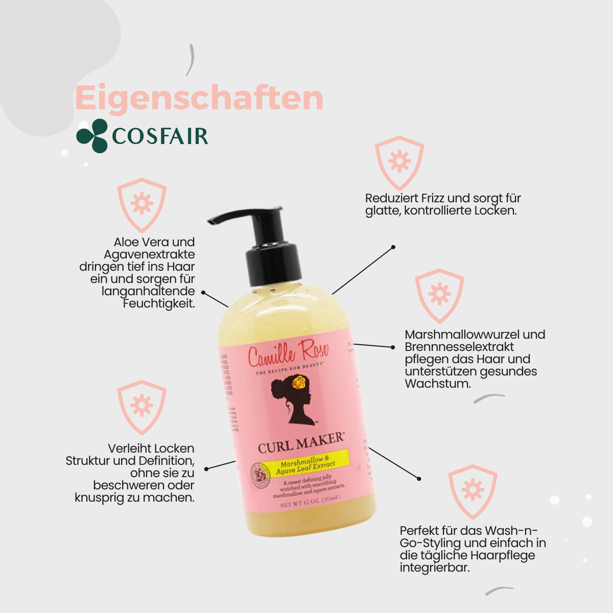 Camille Rose Curl Maker 355ml - CosFair GmbH