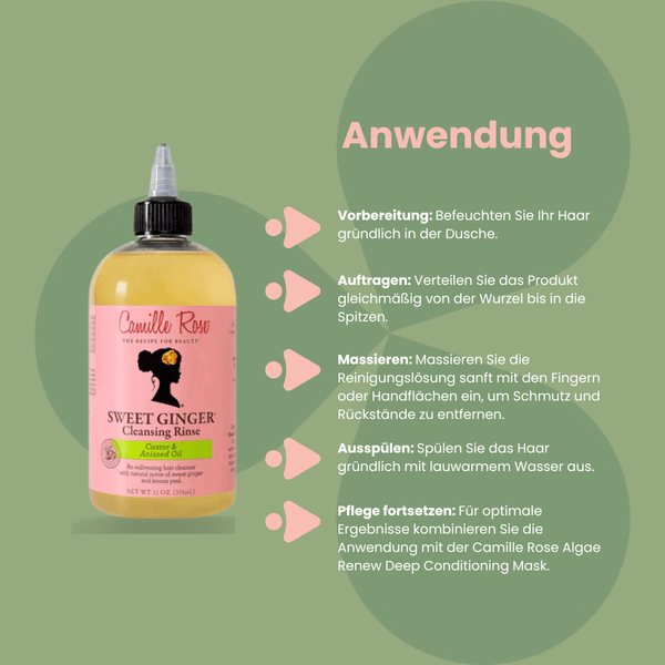 Camille Rose Sweet Ginger Cleansing Rinse 355ml - CosFair GmbH