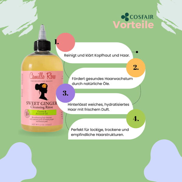 Camille Rose Sweet Ginger Cleansing Rinse 355ml - CosFair GmbH