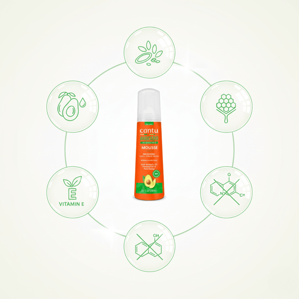 Cantu Avocado Hydrating Styling Mousse 248 ml - CosFair GmbH