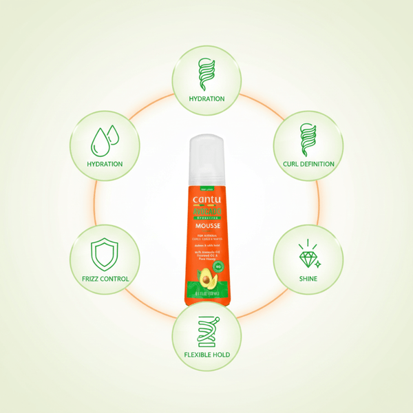 Cantu Avocado Hydrating Styling Mousse 248 ml - CosFair GmbH
