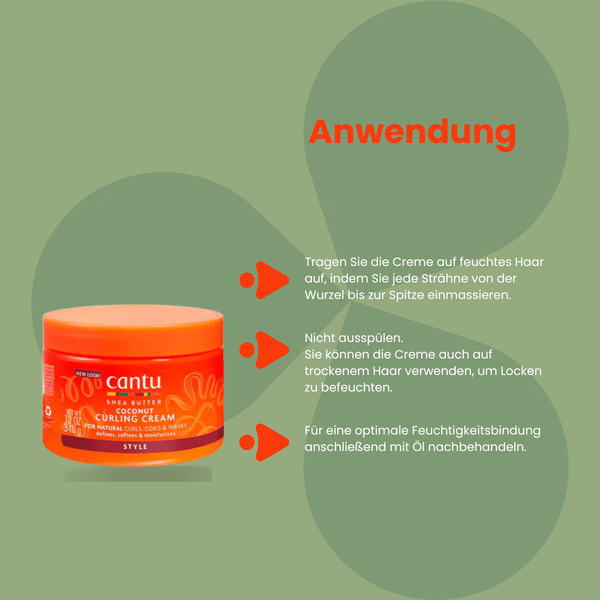 Cantu Shea Butter Coconut Curling Cream 340g - CosFair GmbH